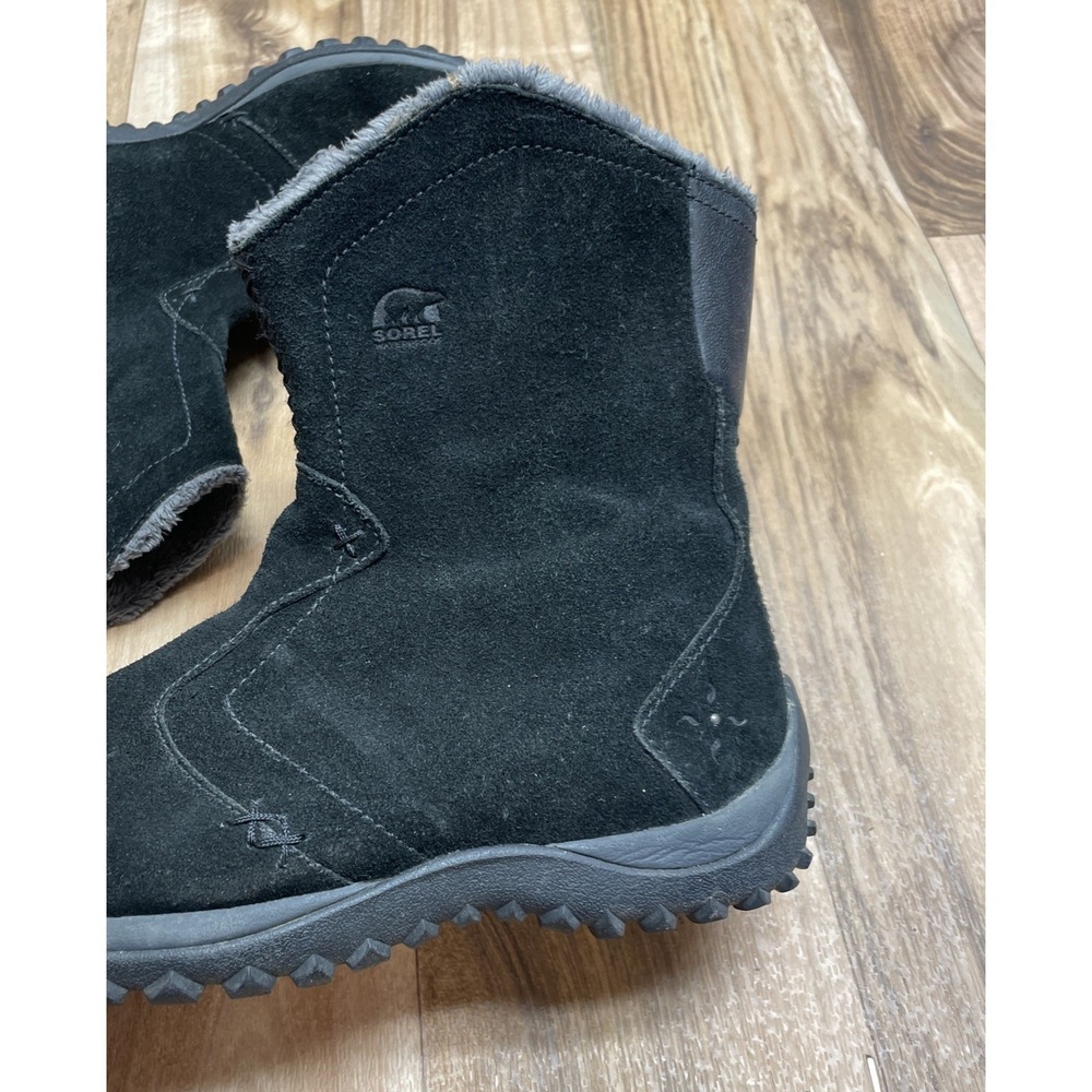 Sorel Boots Maribel Women's 6 Mid-Calf Thinsulate Waterproof Black Inside Zipper - Picture 4 of 10